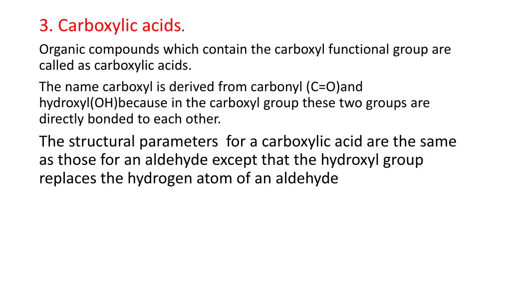3 carboxylic acids organic compounds which