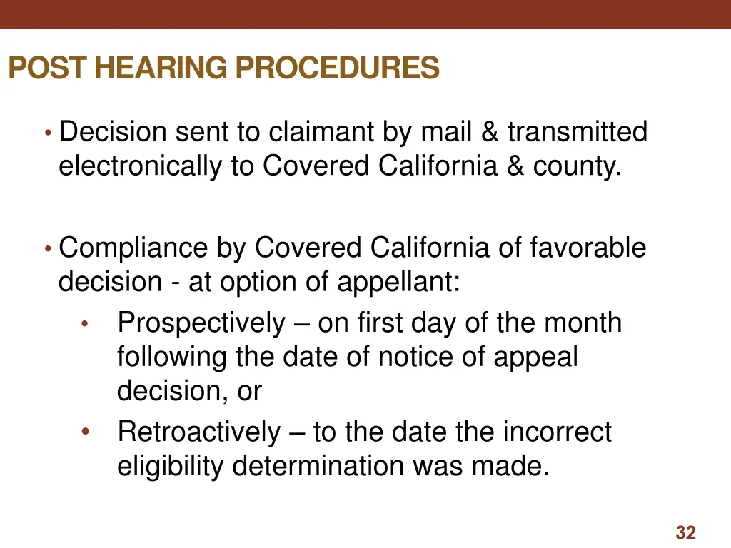 post hearing procedures 1