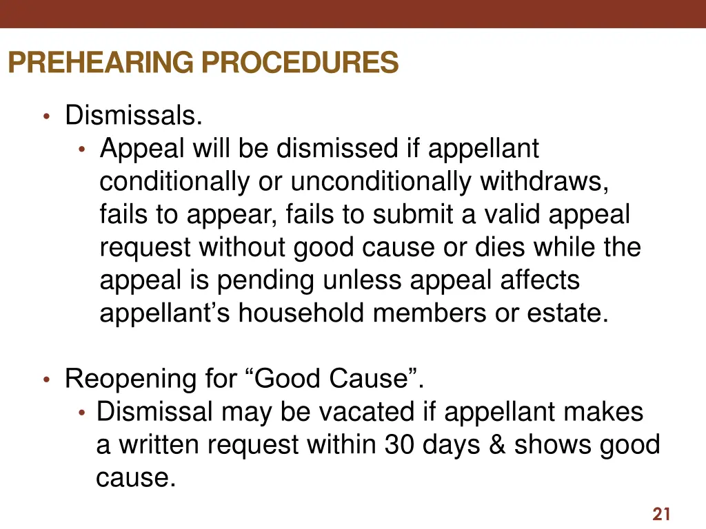 prehearing procedures 3