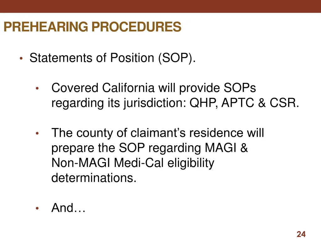 prehearing procedures 5