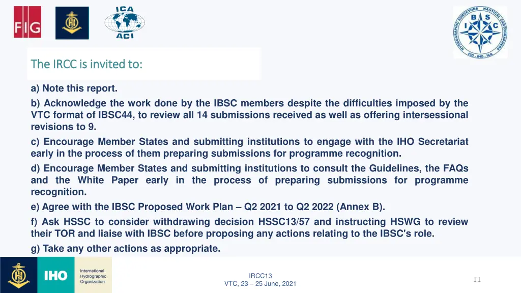 the ircc is invited to the ircc is invited to