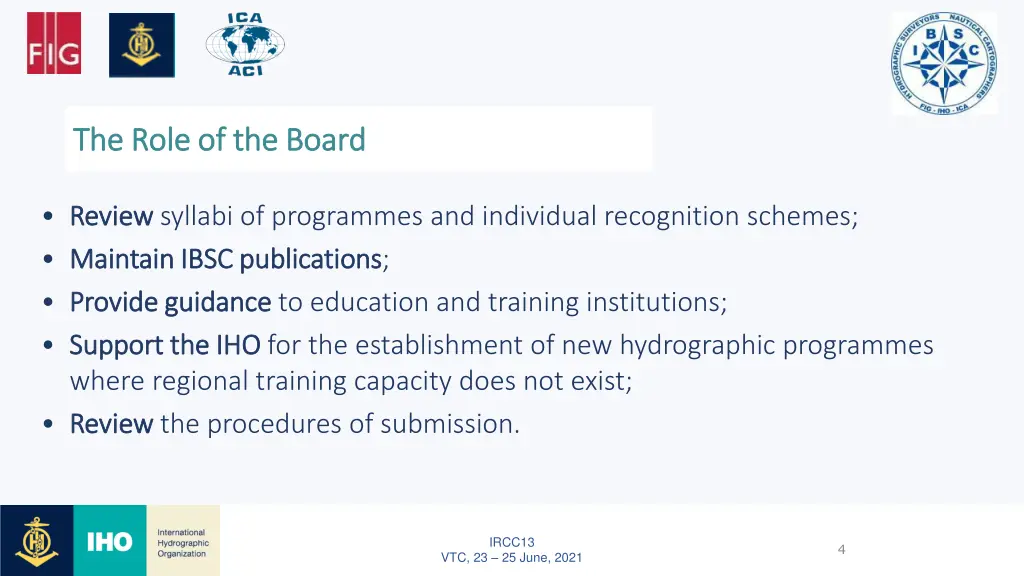the role of the board the role of the board