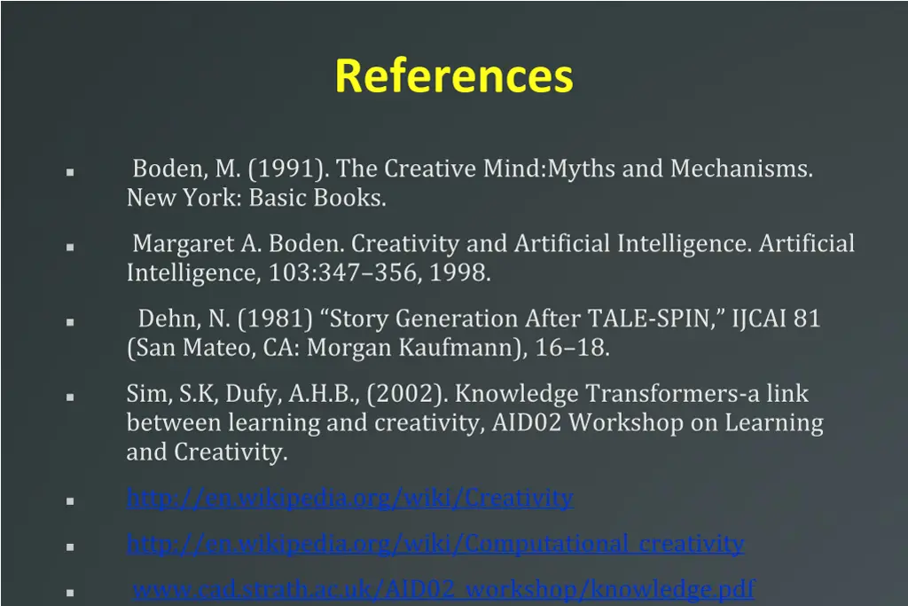 references