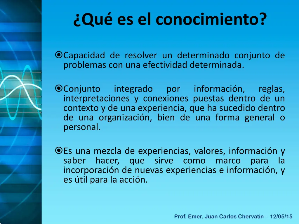 qu es el conocimiento
