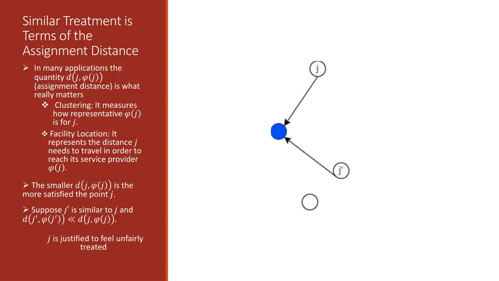 similar treatment is terms of the assignment