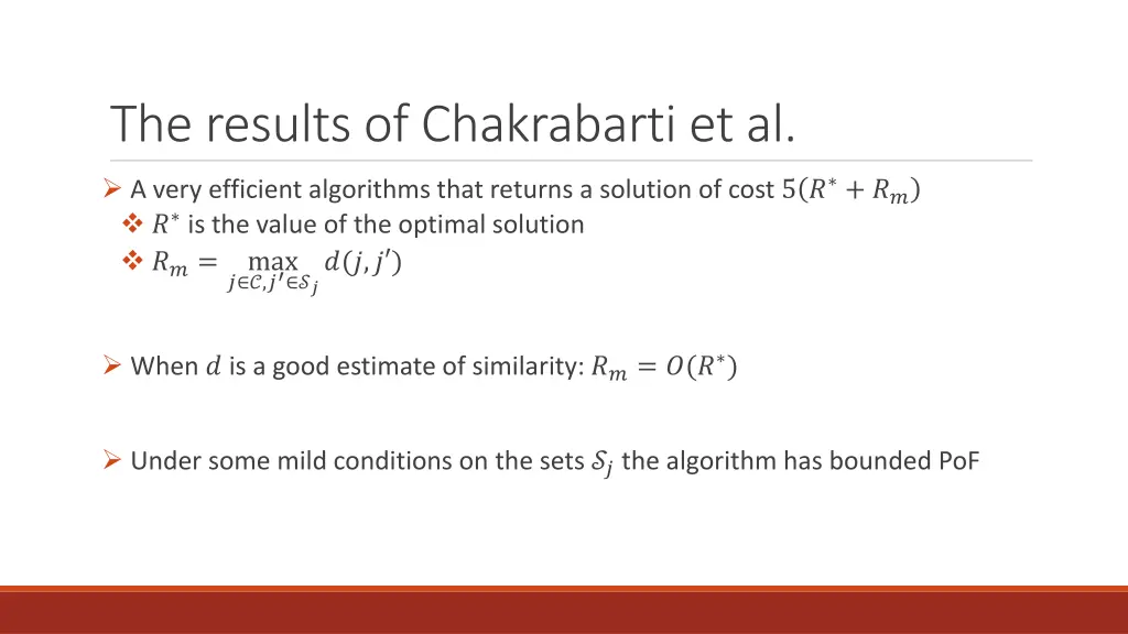 the results of chakrabarti et al