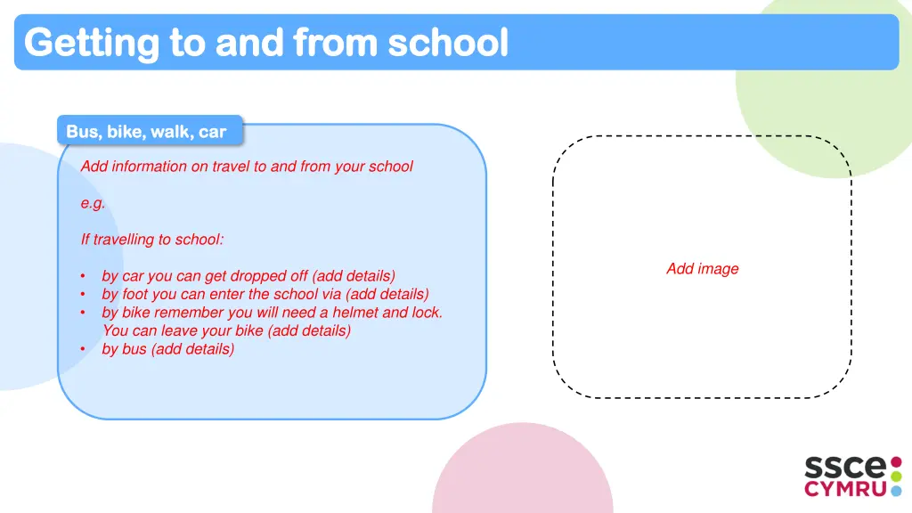 getting to and from school getting to and from