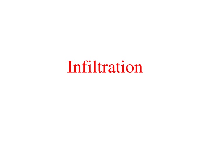 infiltration