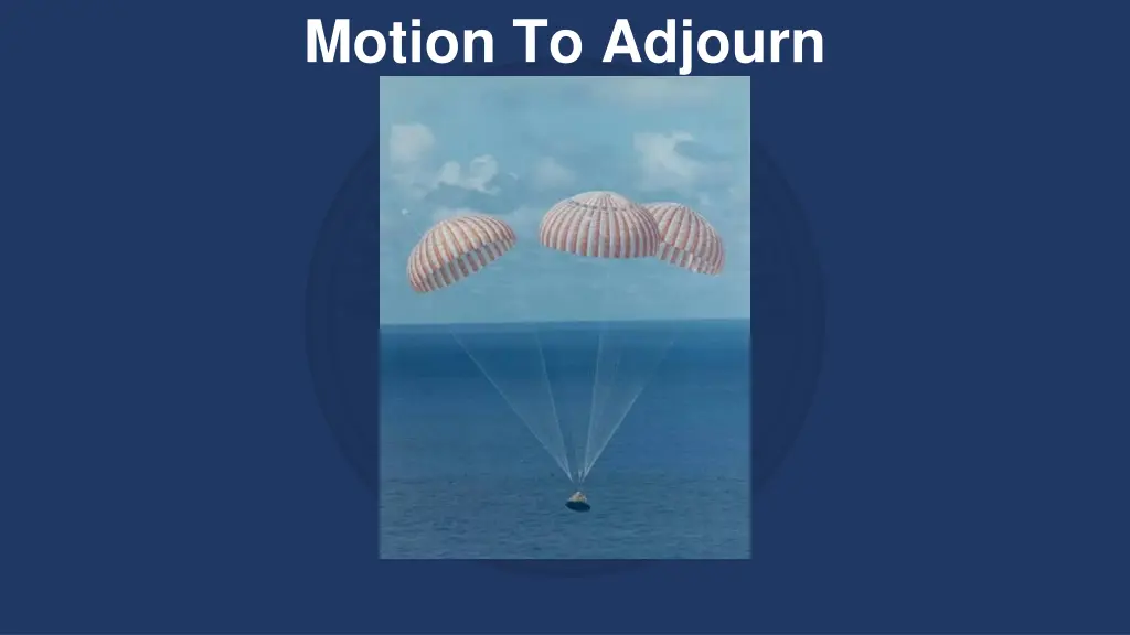motion to adjourn