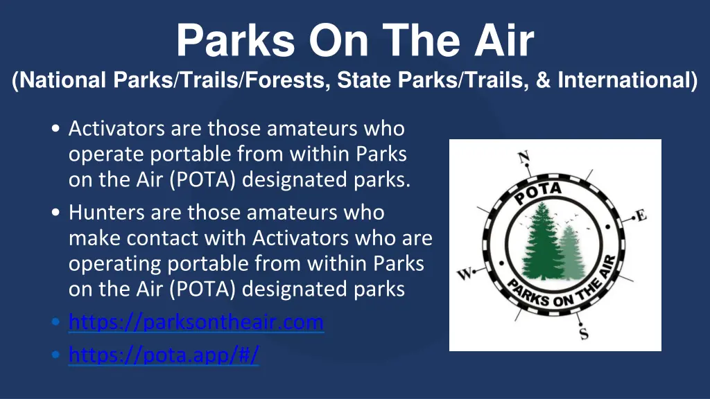parks on the air national parks trails forests