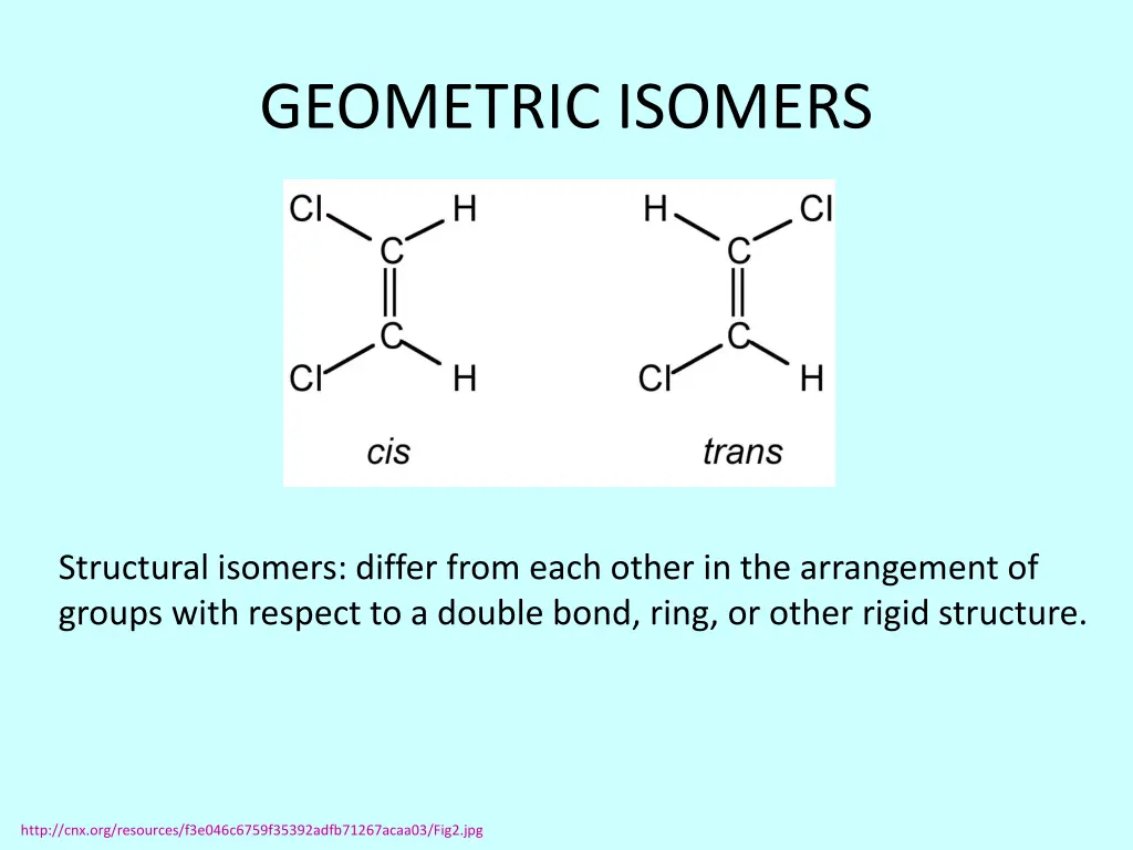 geometric isomers
