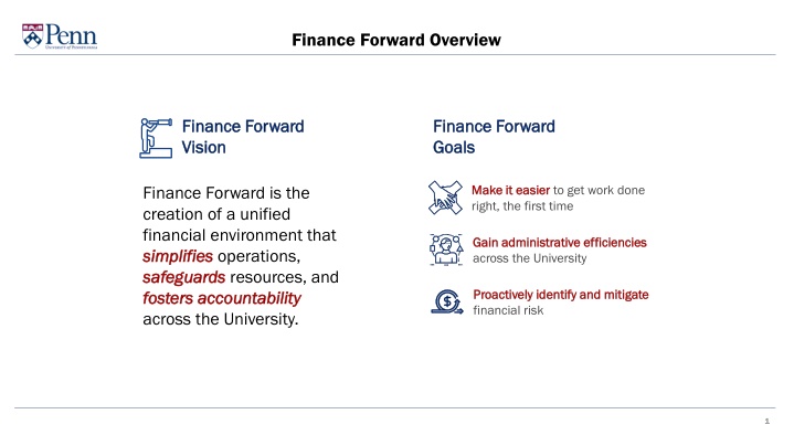 finance forward overview
