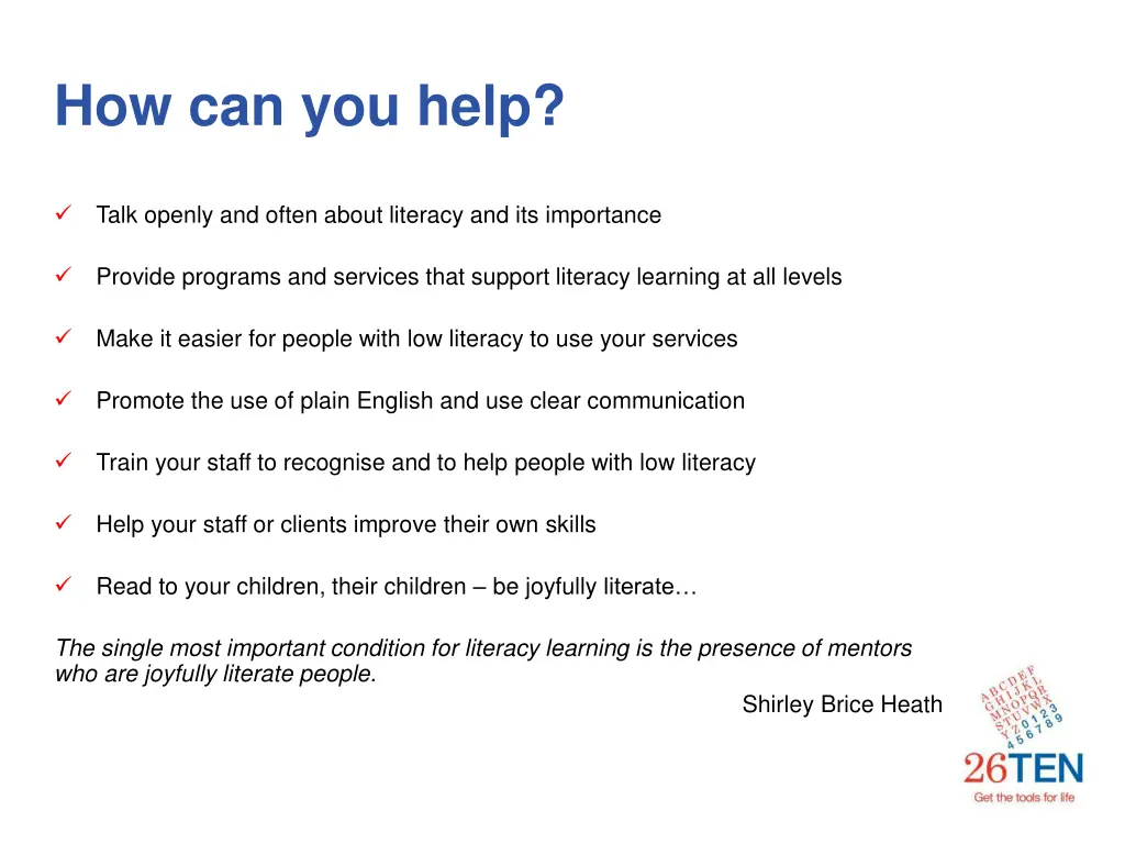 how can you help