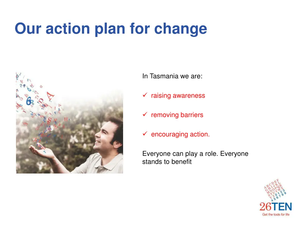 our action plan for change