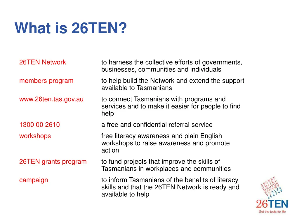 what is 26ten