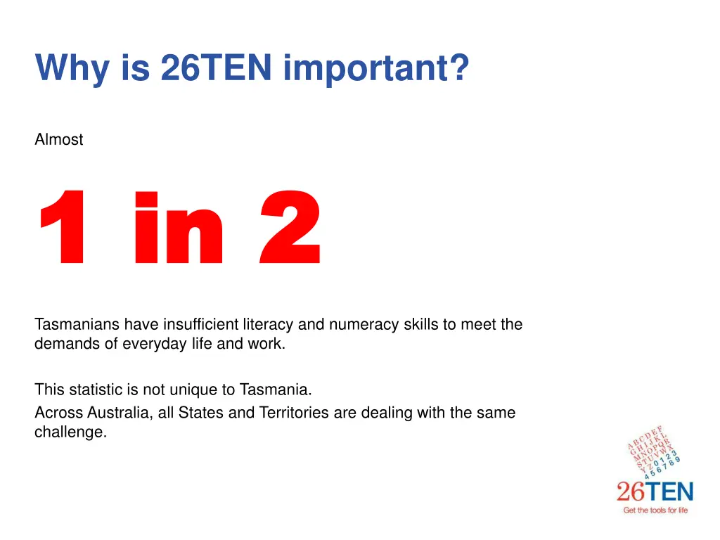 why is 26ten important