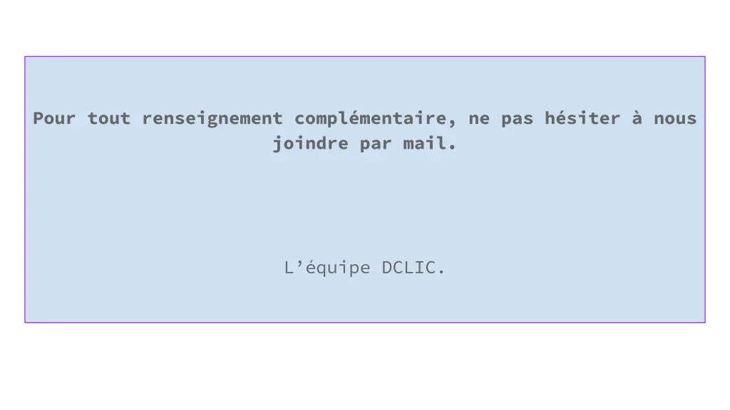 pour tout renseignement compl mentaire