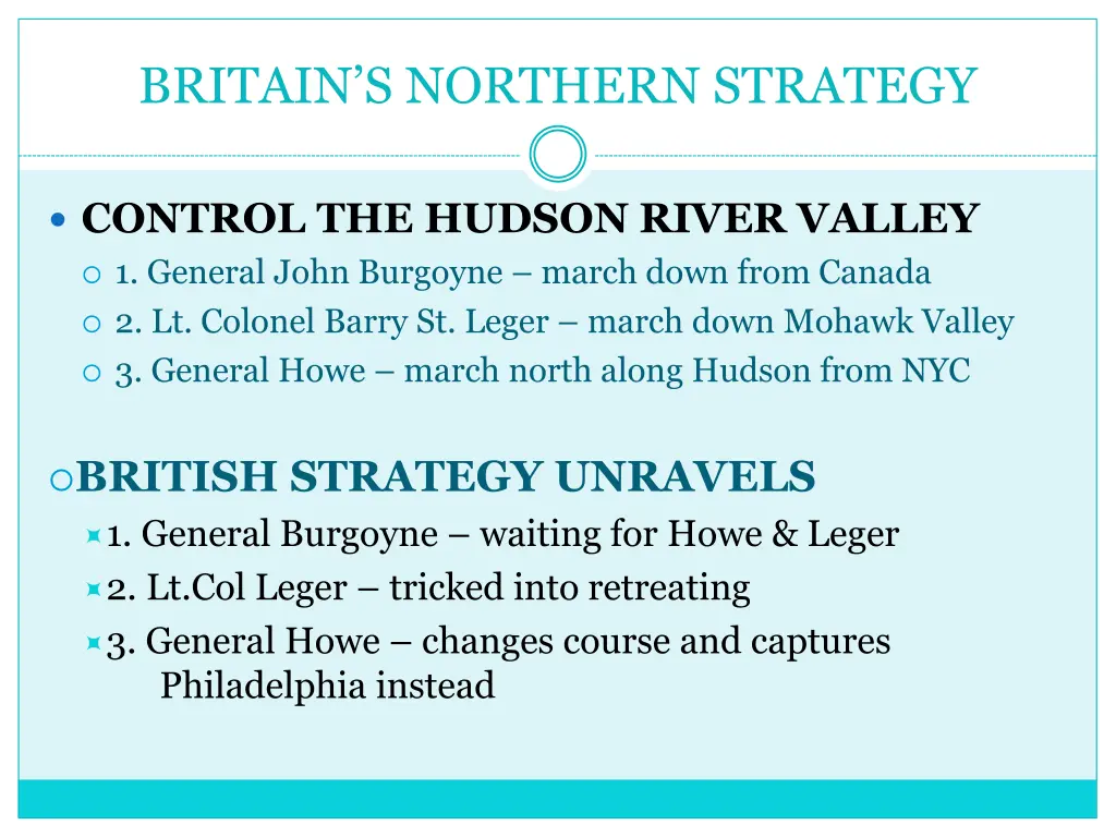 britain s northern strategy