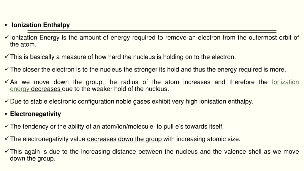 ionization enthalpy