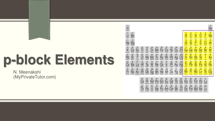 p block elements n meenakshi myprivatetutor com