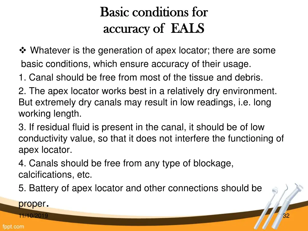 basic conditions for basic conditions