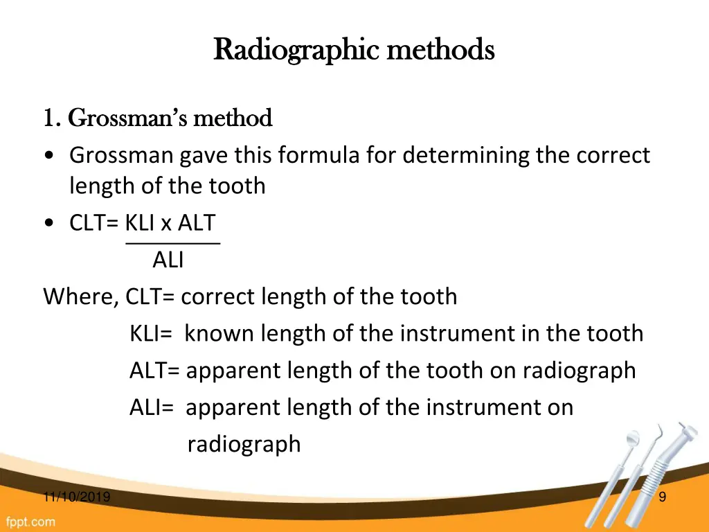 radiographic methods radiographic methods