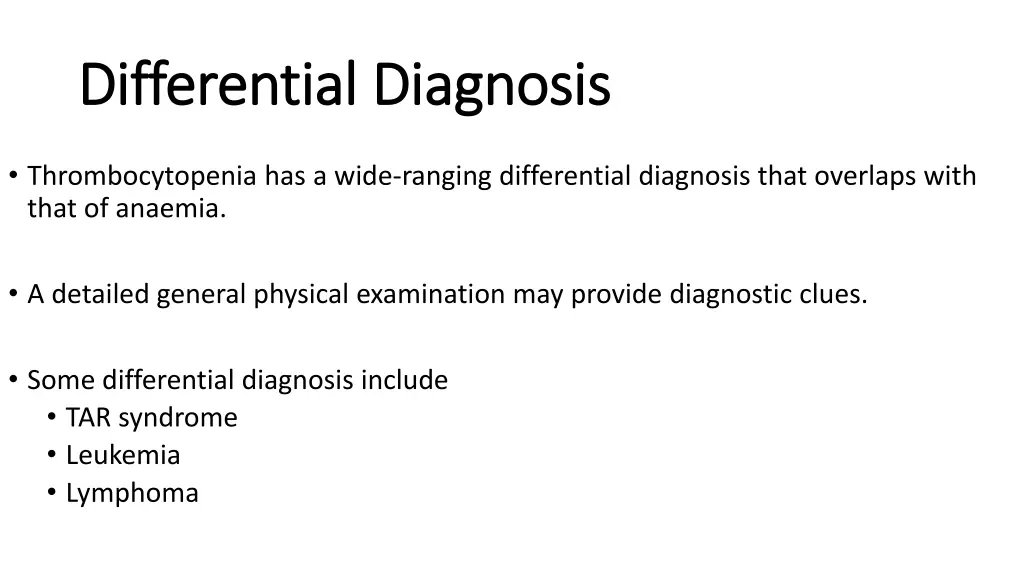 differential diagnosis differential diagnosis