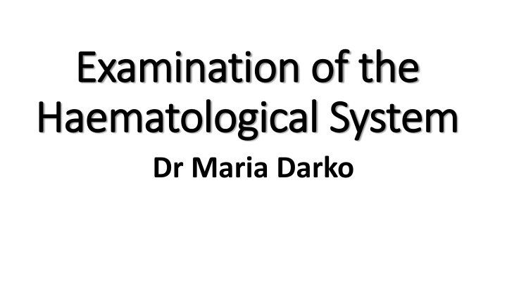 examination of the examination