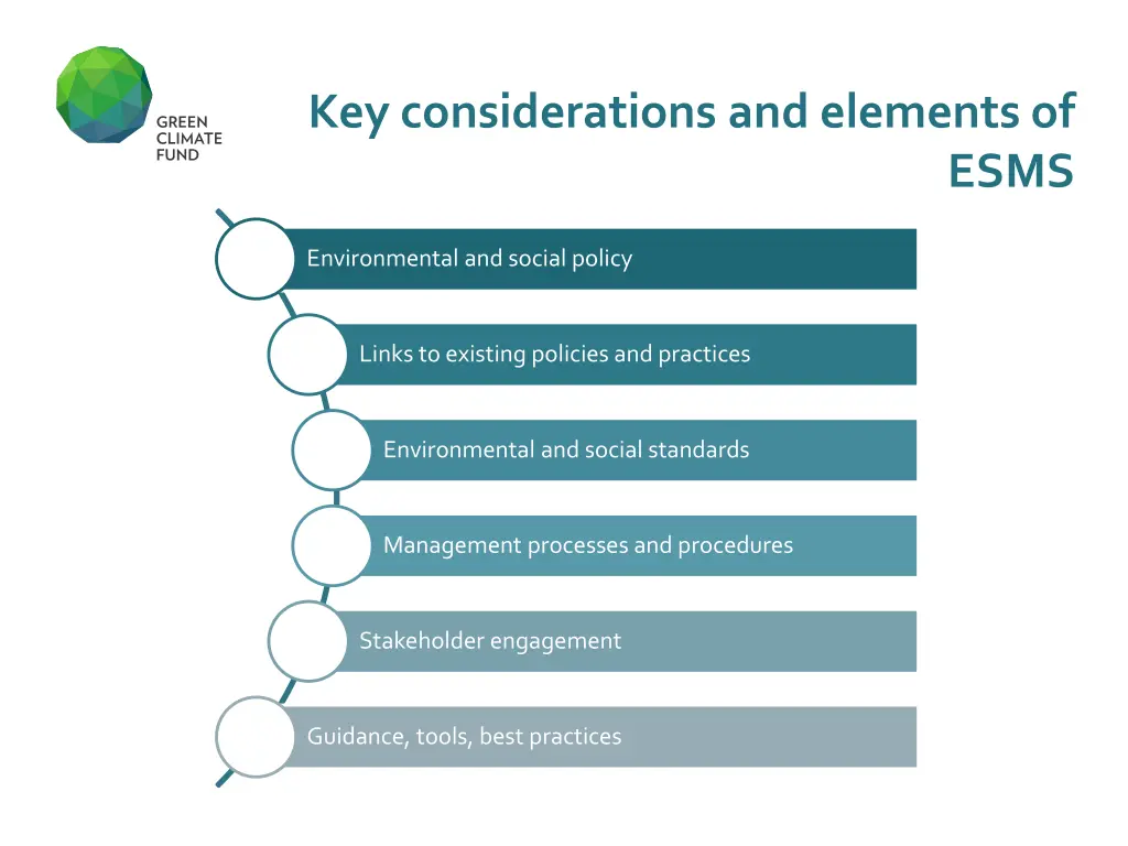 key considerations and elements of