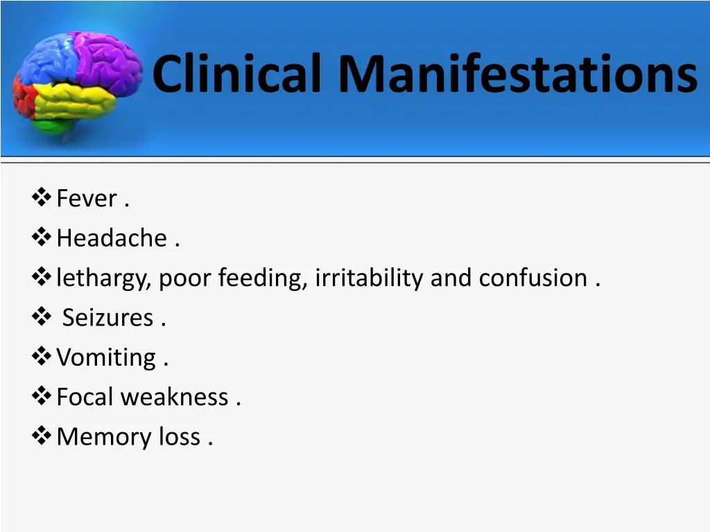 clinical manifestations 4