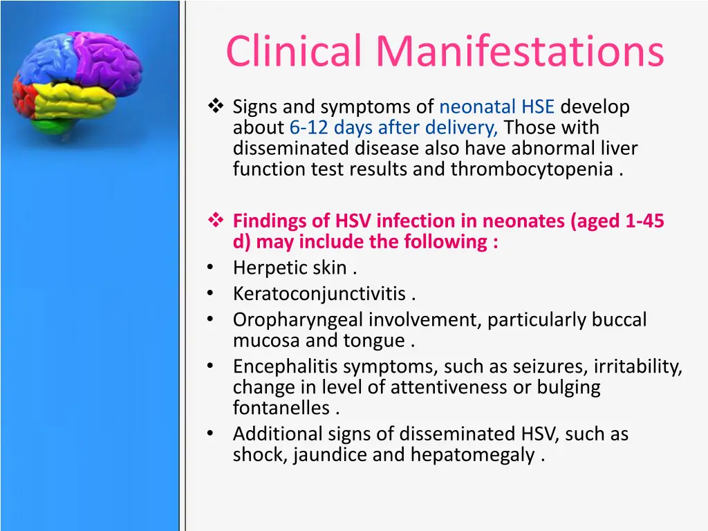 clinical manifestations 5