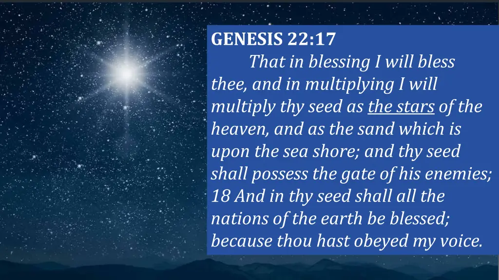 genesis 22 17 that in blessing i will bless thee