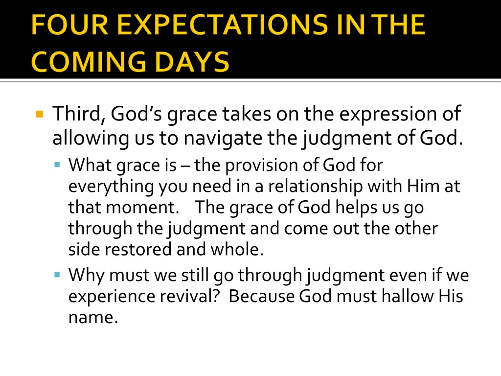 third god s grace takes on the expression