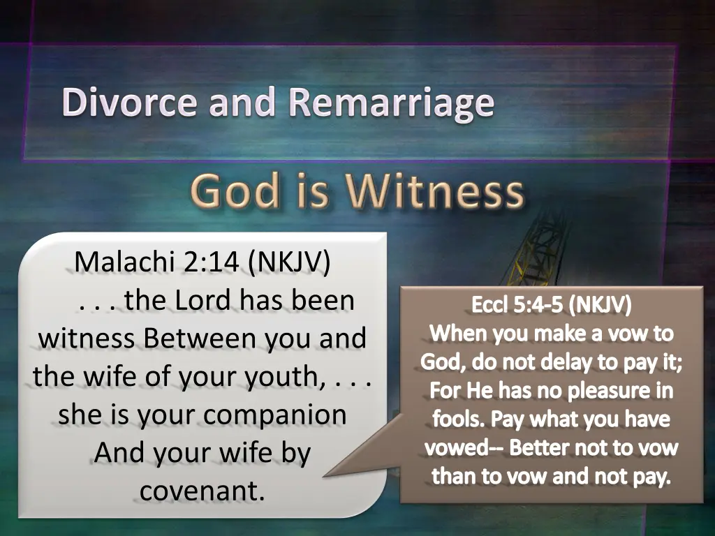 malachi 2 14 nkjv the lord has been witness 1