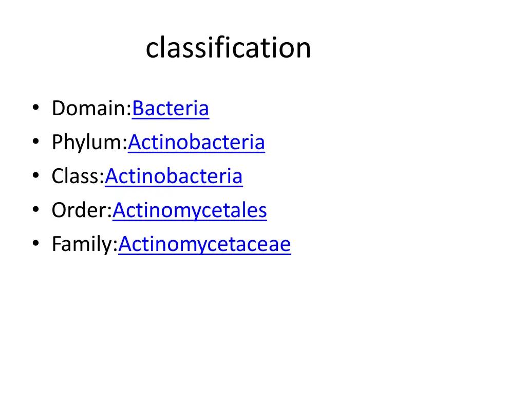 classification