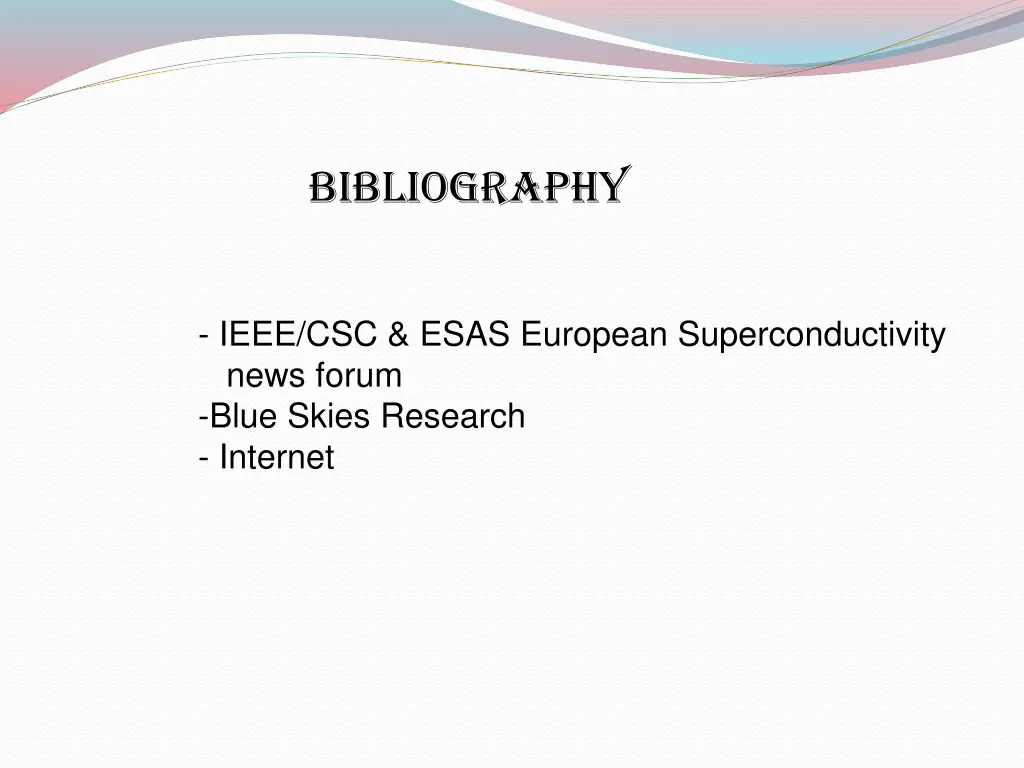 bibliography