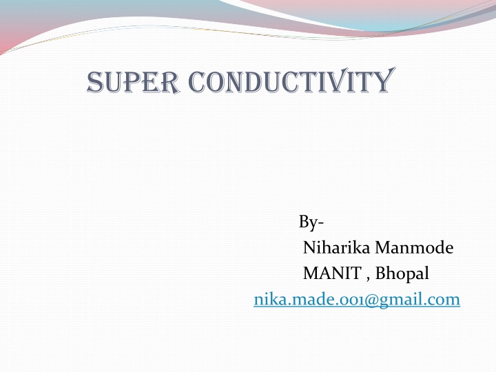 super conductivity