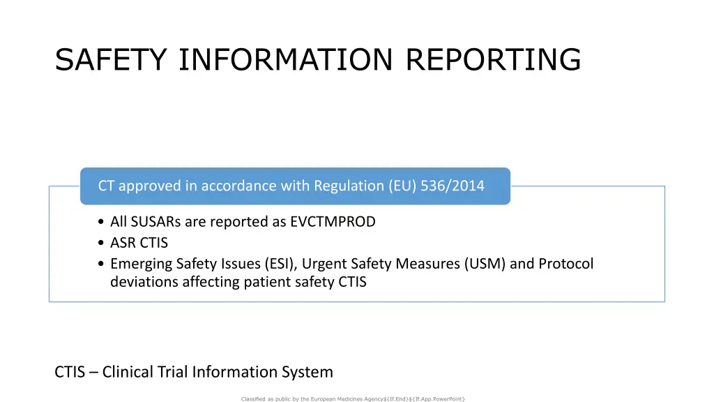 safety information reporting 1