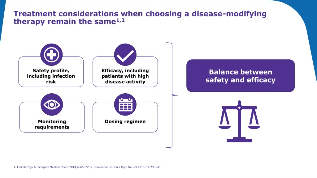 treatment considerations when choosing a disease