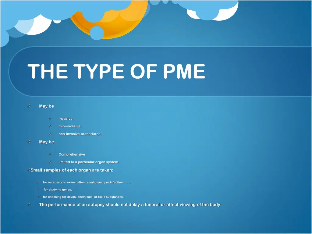 the type of pme
