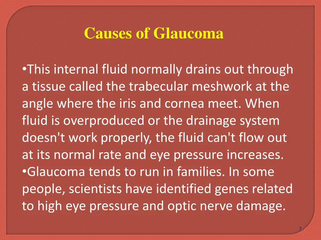 causes of glaucoma 1