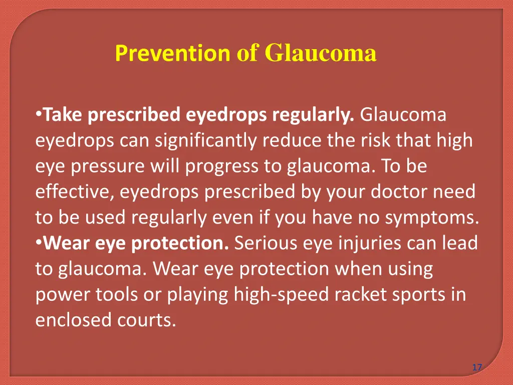 prevention of glaucoma 2