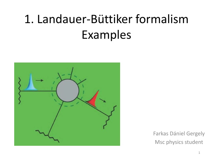 1 landauer b ttiker formalism examples