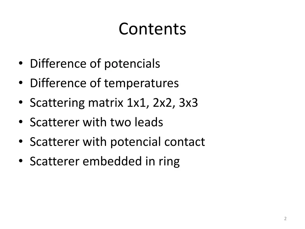 contents