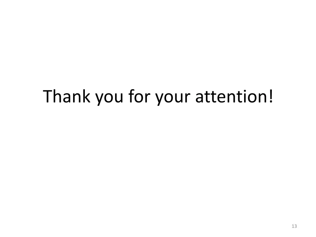 thank you for your attention