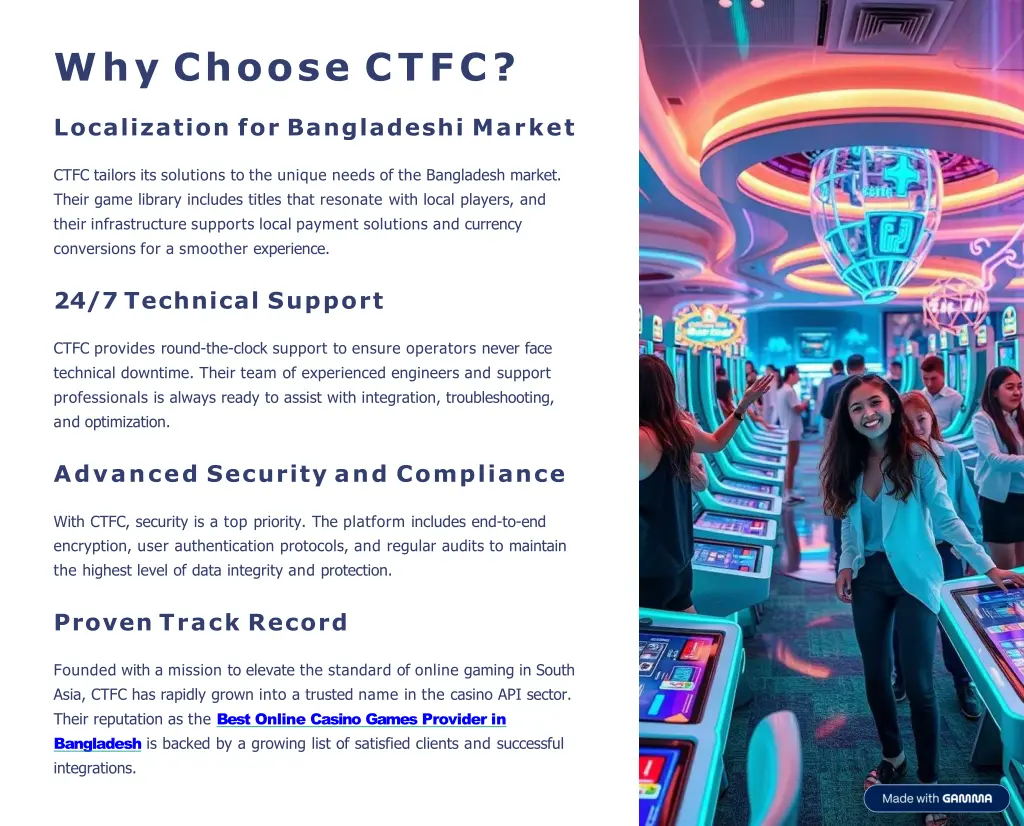why choose ctfc