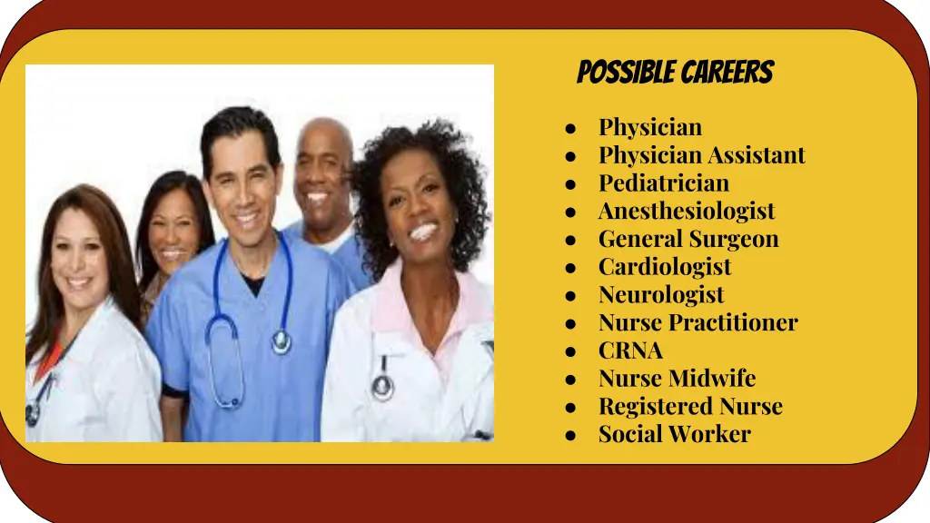 possible careers