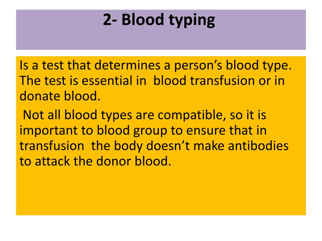 2 blood typing