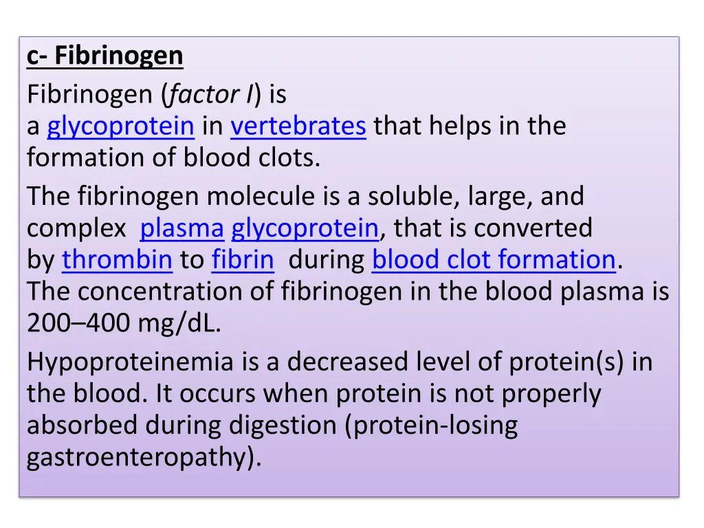 c fibrinogen fibrinogen factor