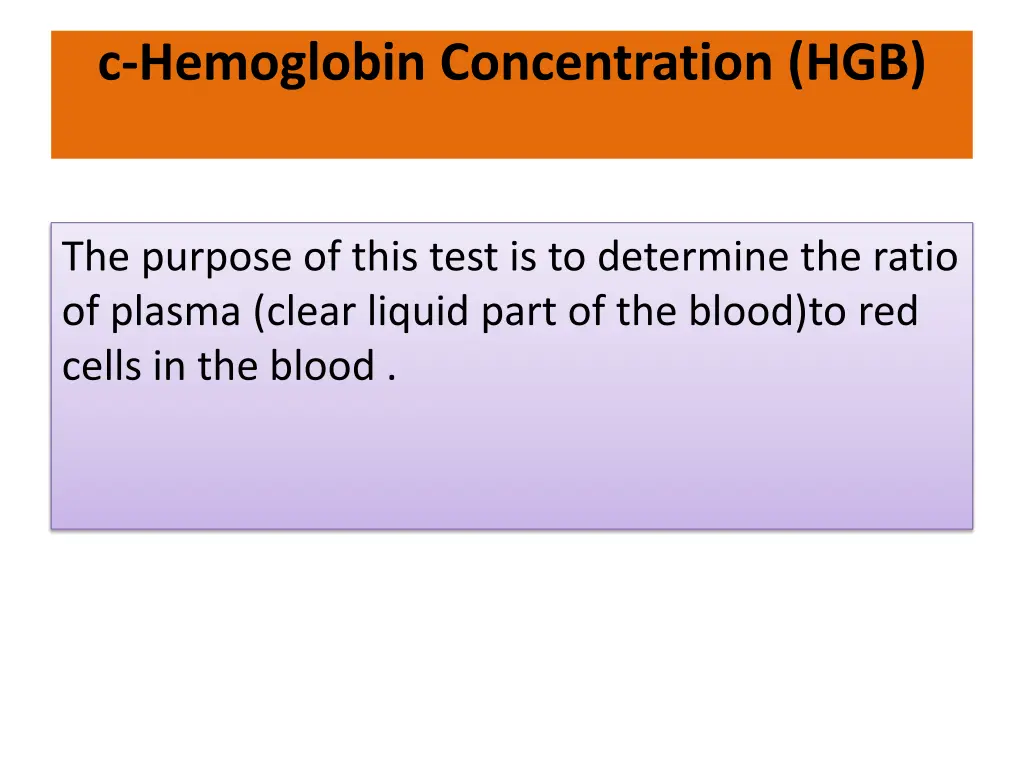 c hemoglobin concentration hgb